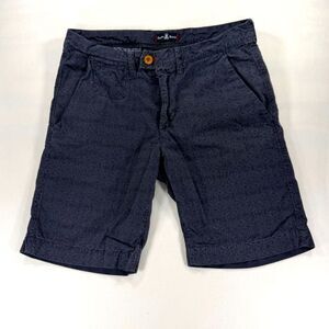 Psycho Bunny Shorts Men's All Over Print Chino Navy Blue Shorts Size 30